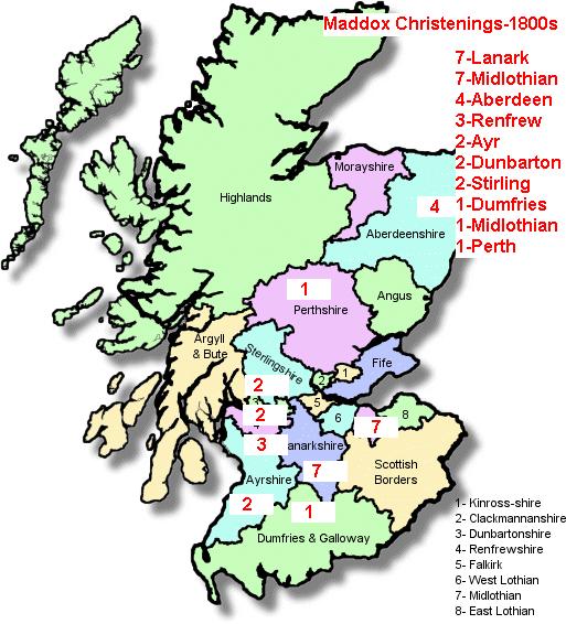 by county 1800s  scotland